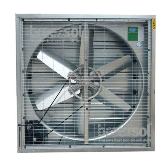 Industrial Wall Mounted Exhaust Fan - Concrete Walls | BS-WEF-CN | UAE